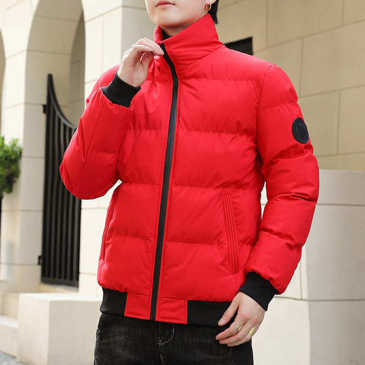 Quilted high collar jacket for men with thermal lining Lune London