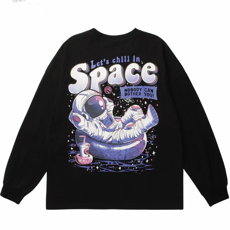 Women's sweatshirt with creative astronaut design Lune London