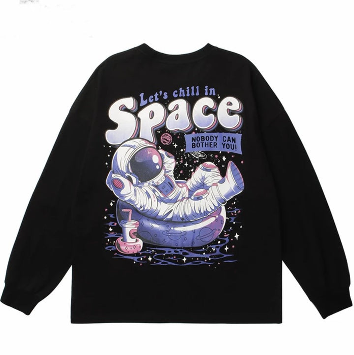 Women's sweatshirt with creative astronaut design Lune London