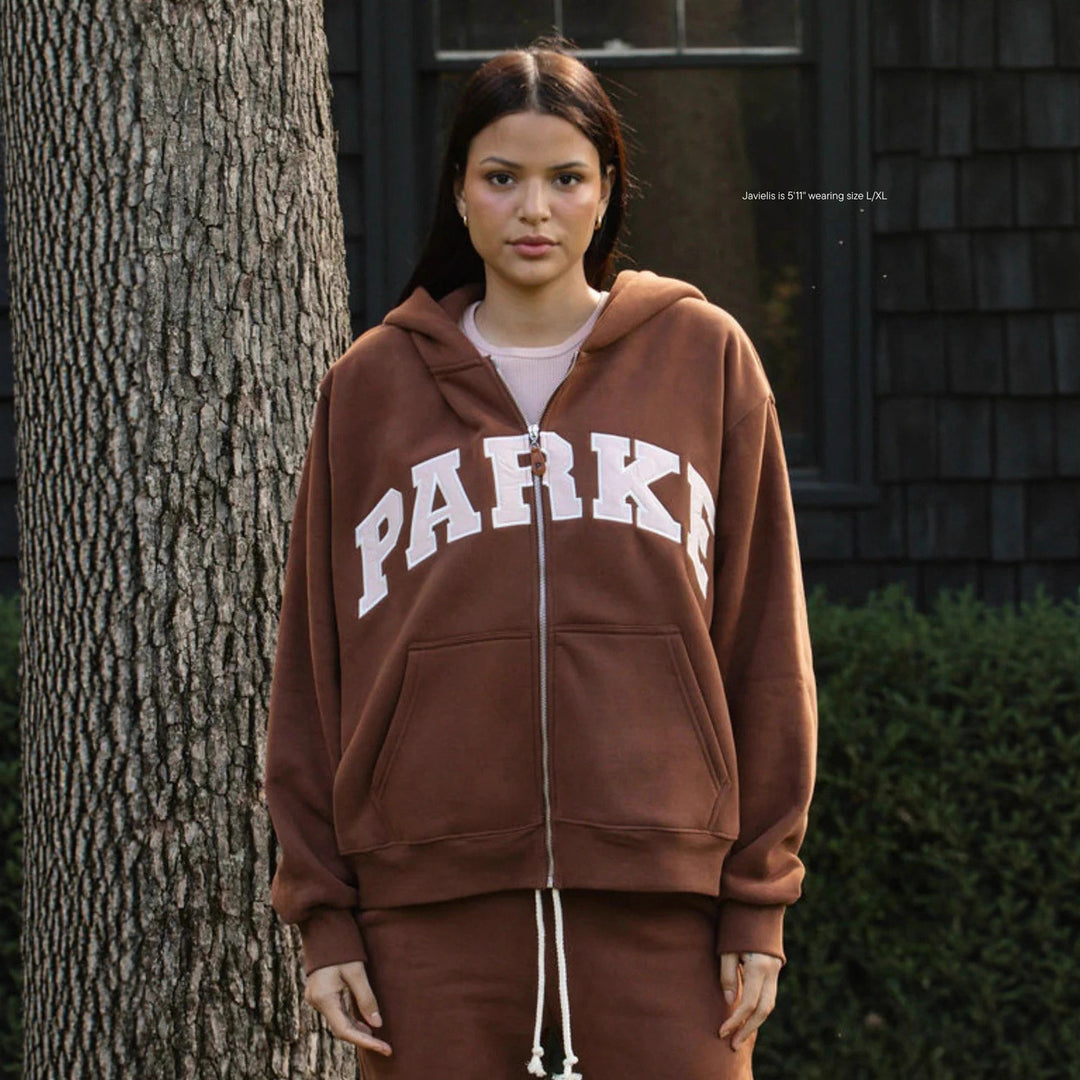 Women's hoodie with striking lettering and soft inner lining Lune London