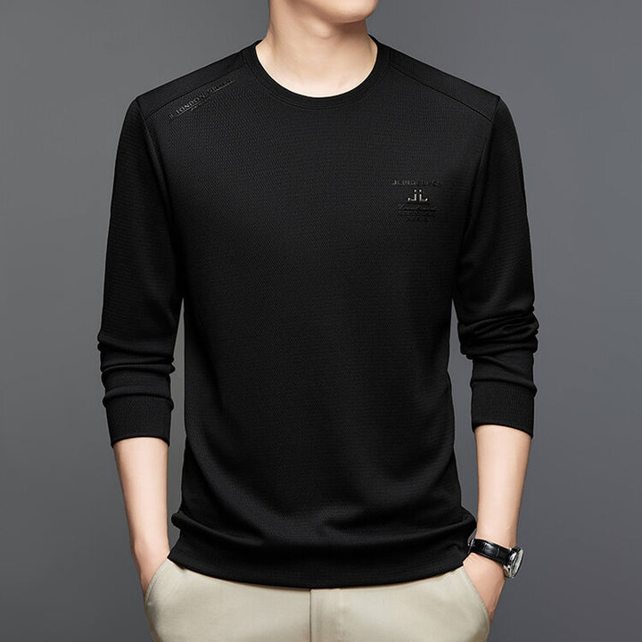 Trendy long sleeve shirt for men in textured fabric Lune London