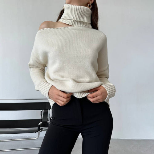 Fashion turtleneck sweater for women with sleeveless design and stylish ribbed details Lune London