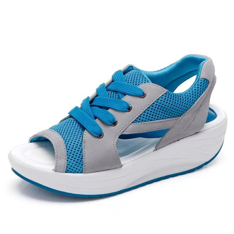 Lune London mesh platform sandals for women