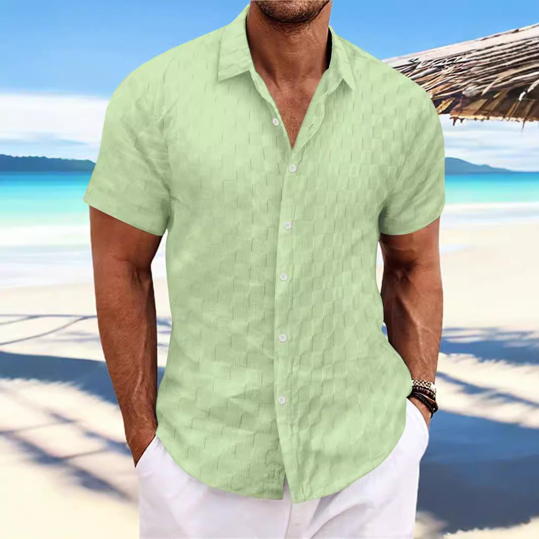 Structured short sleeve leisure shirt for men Lune London