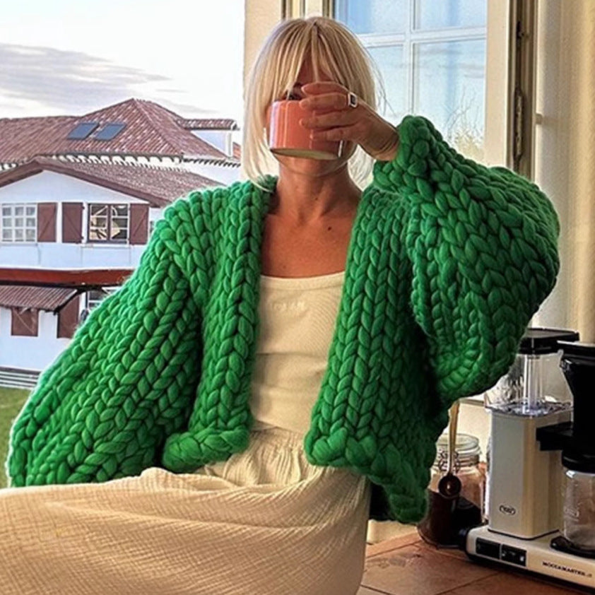 Women's oversized cardigan with voluminous sleeves Lune London