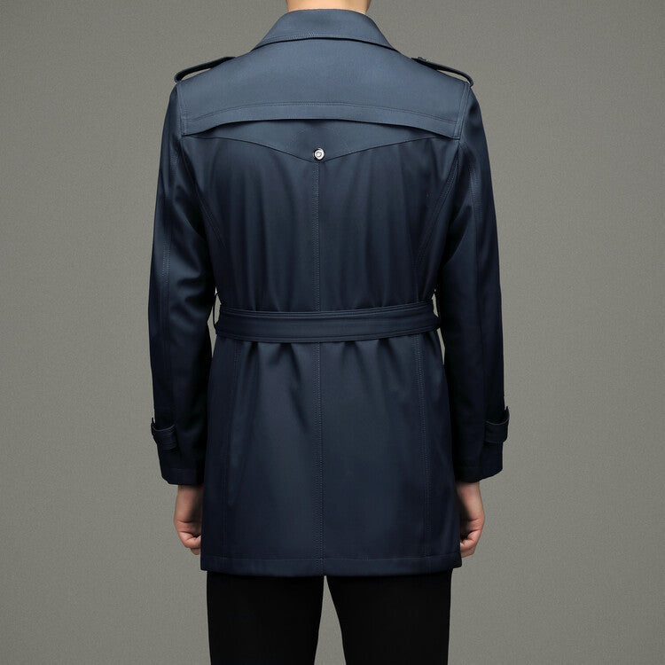 Elegant trench coat for men with chic and stylish details