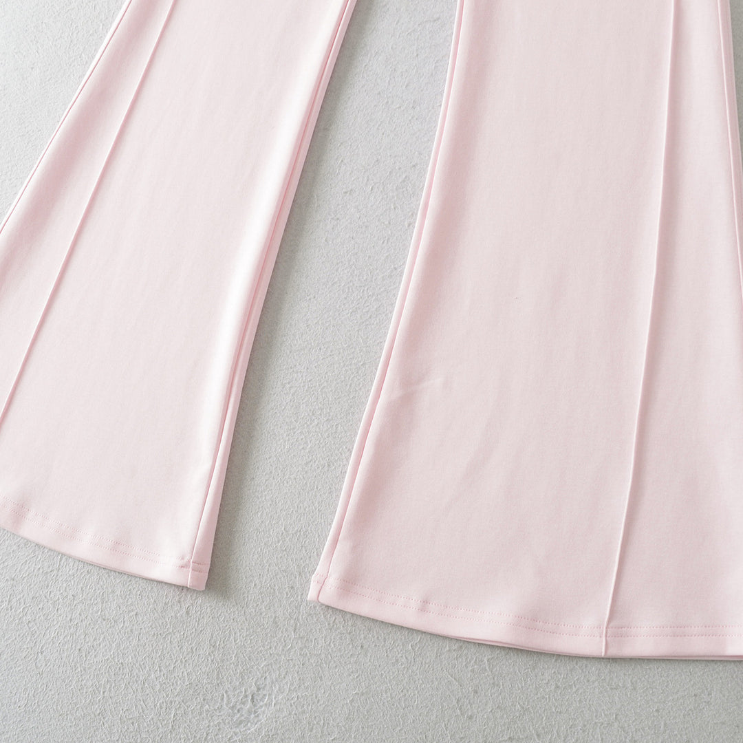 Women’s flared lounge pants with a high waist and practical side pockets Lune London