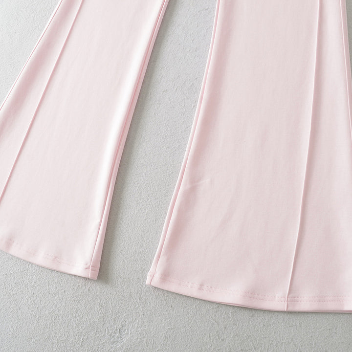Women’s flared lounge pants with a high waist and practical side pockets Lune London