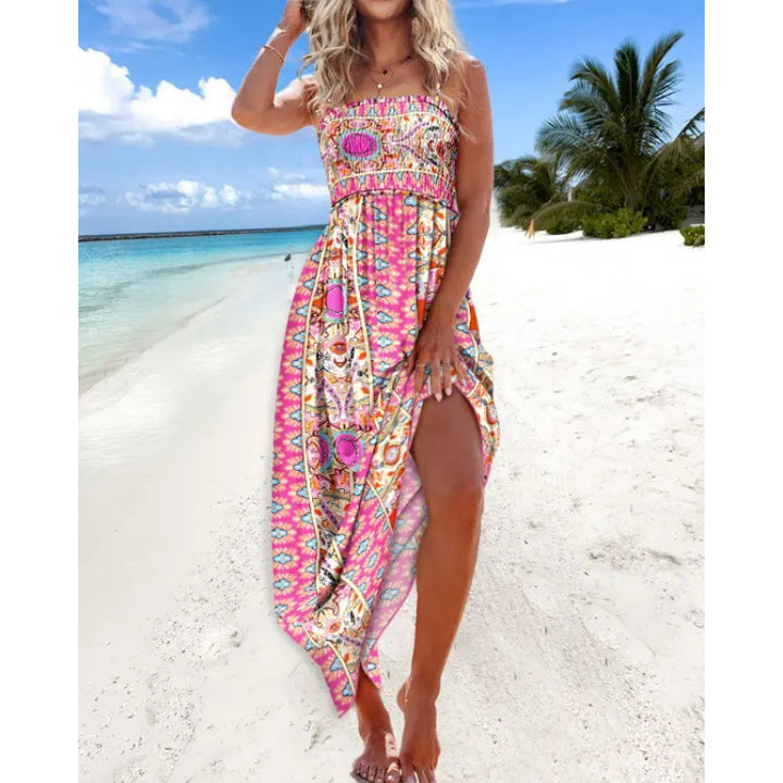 Chic and stylish boho paisley maxi dress for women