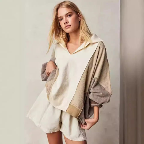 Oversized relaxed sweater for women with graphic design Lune London