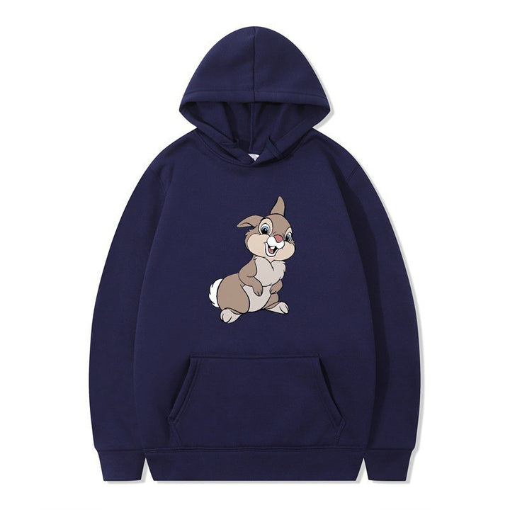Women's hooded sweatshirt with cute rabbit design and comfortable kangaroo pockets Lune London