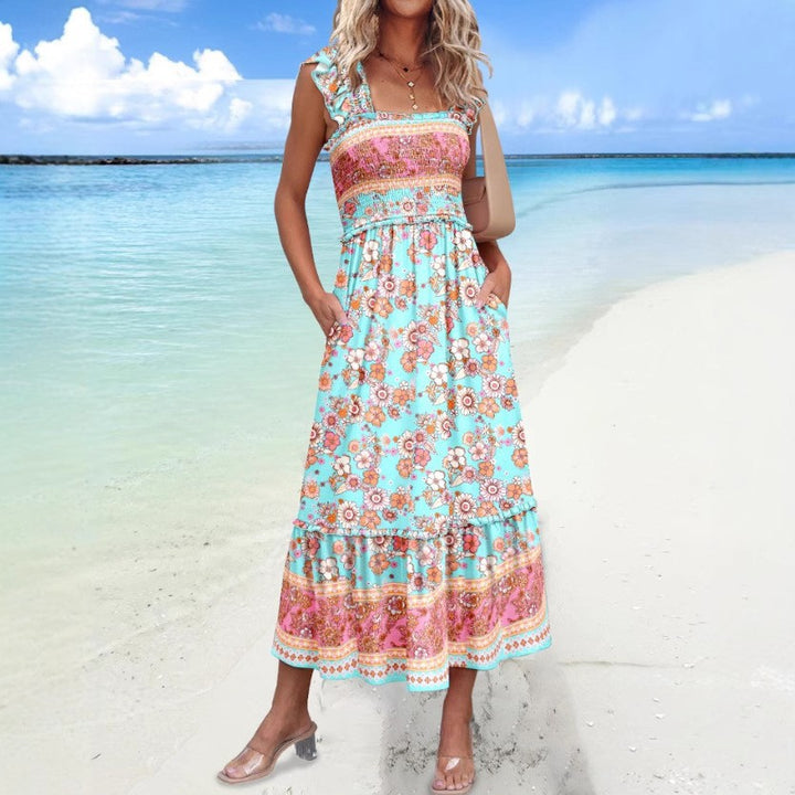 Lune London printed maxi dress too bohemian for women