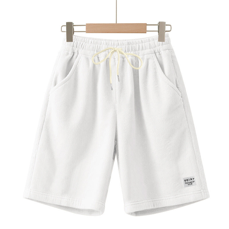 Casual shorts for men in lightweight ribbed fabric with adjustable waist Lune London
