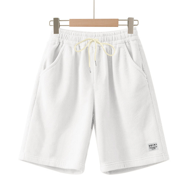 Casual shorts for men in lightweight ribbed fabric with adjustable waist Lune London