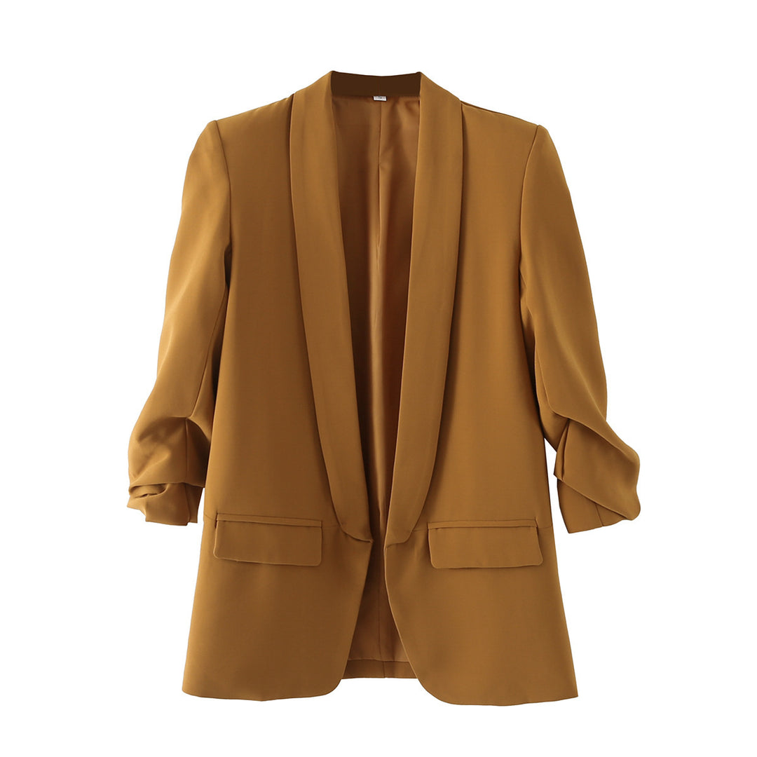 Elegant blazer for women with rolled-up sleeves and practical pockets Lune London