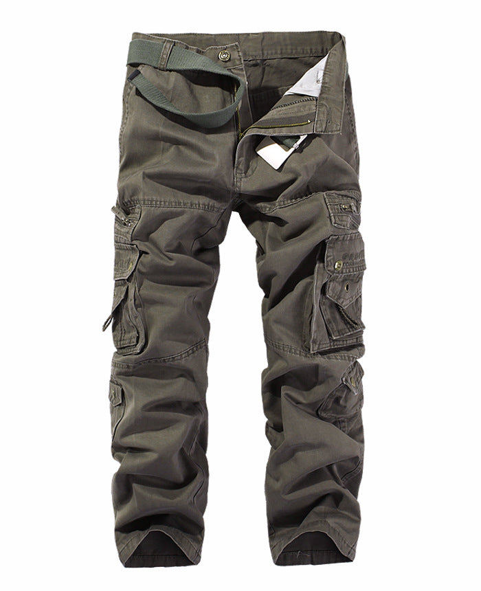Men's cargo pants with multiple practical pockets and adjustable belt Lune London
