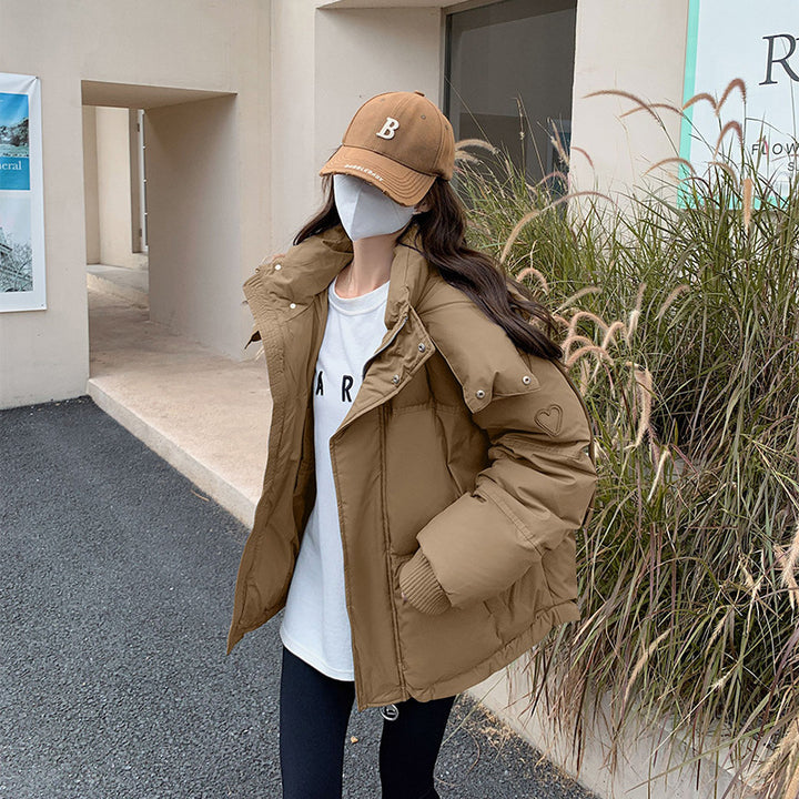 Lady Winter Down Jacket with generous cut and high collar Lune London