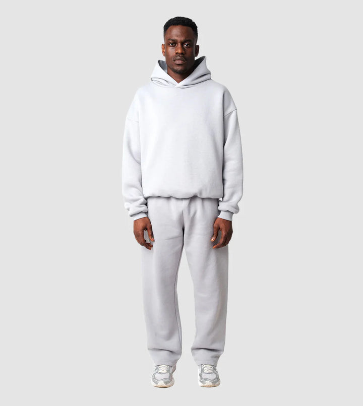 Hoodie and jogger pants set for women with high collar and elastic waistband Lune London