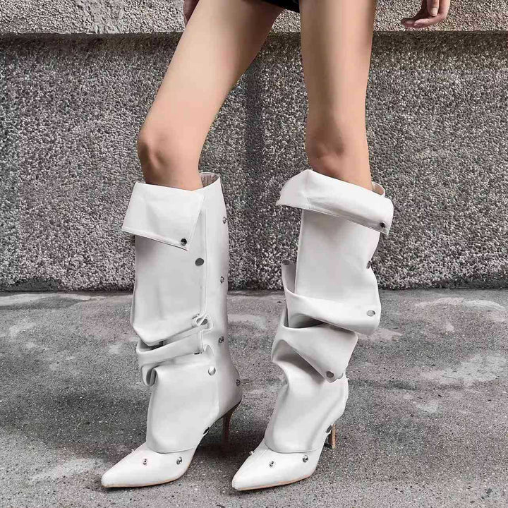 Stylish over-the-knee boots for women with innovative design and elegant heel Lune London