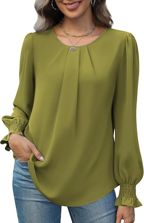 Blouse élégante pour dames avec manches bouffantes Chic & Stil