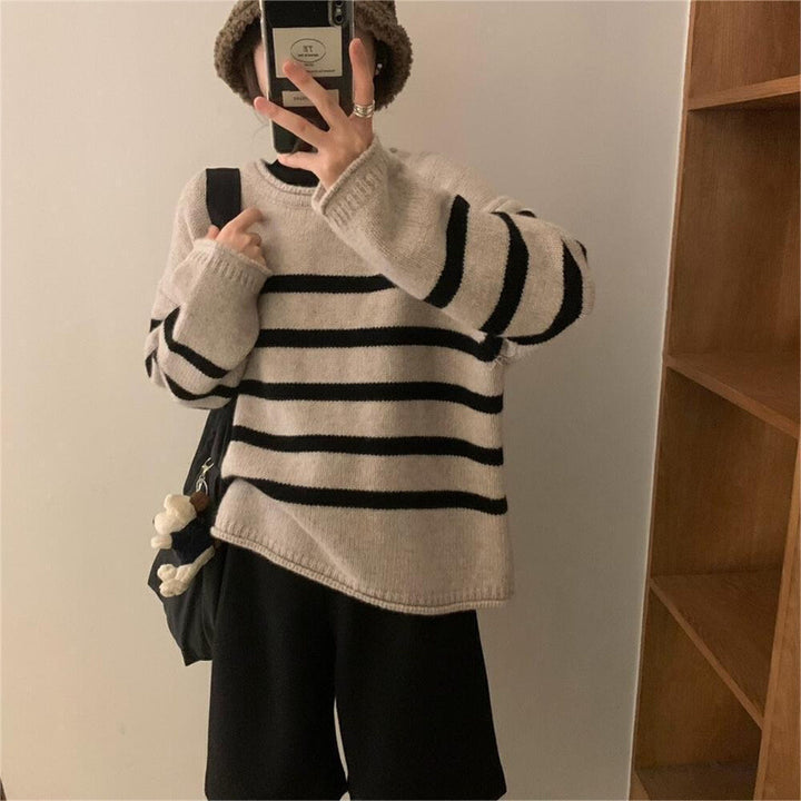 Women Striped Casual Sweater in Soft Material Lune London