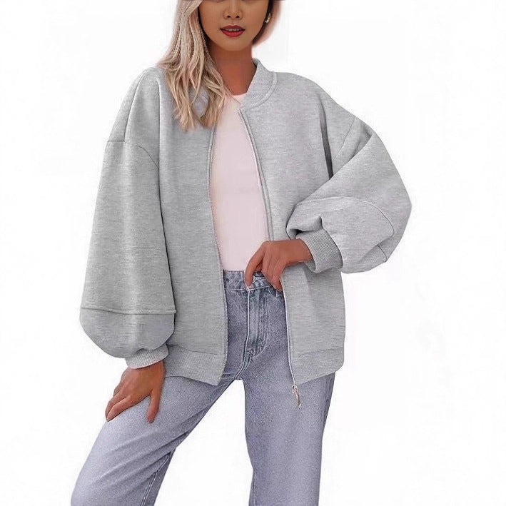 Ladies Oversized Chic Sweat Jacket