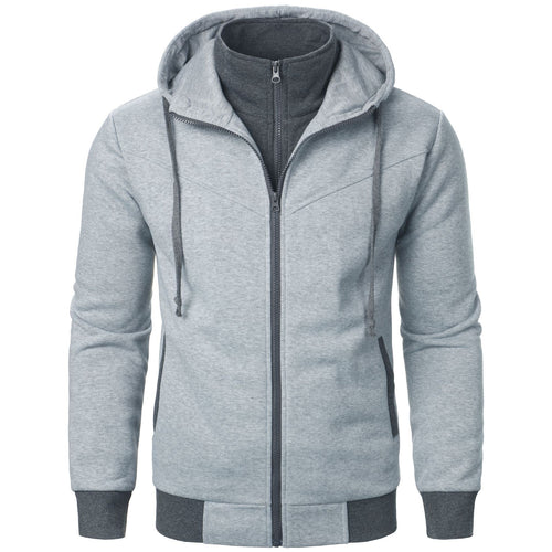Men's sporty hooded jacket with double-layer design and modern accents Lune London