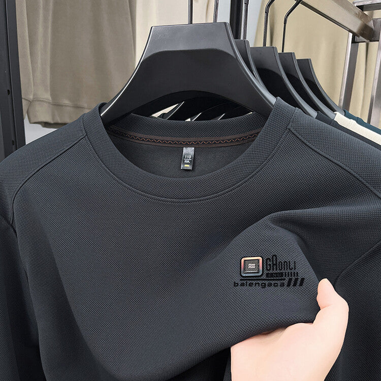 Men's long-sleeve sweatshirt in structured fabric with the stylish logo Lune London