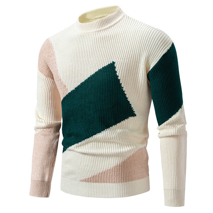 Trendy turtleneck pullover for men with a modern graphic design Lune London
