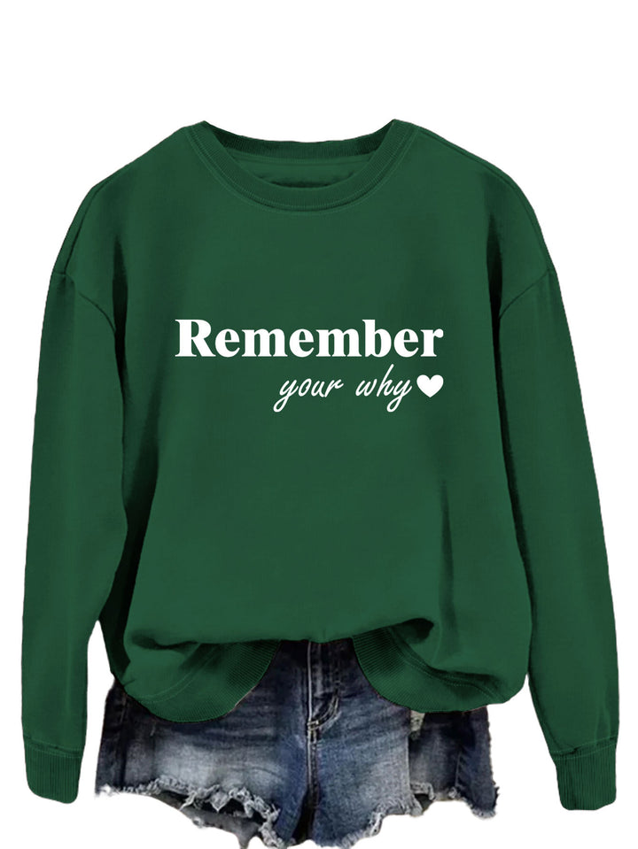 Sweatshirt femme avec impression motivationnelle et coupe décontractée Chic & Stil
