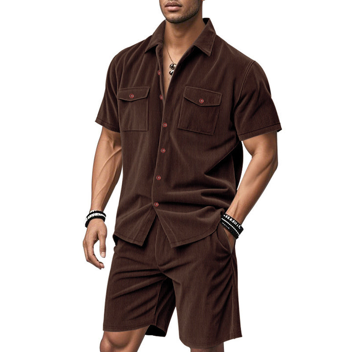 Men's short sleeve shirt and shorts set Lune London