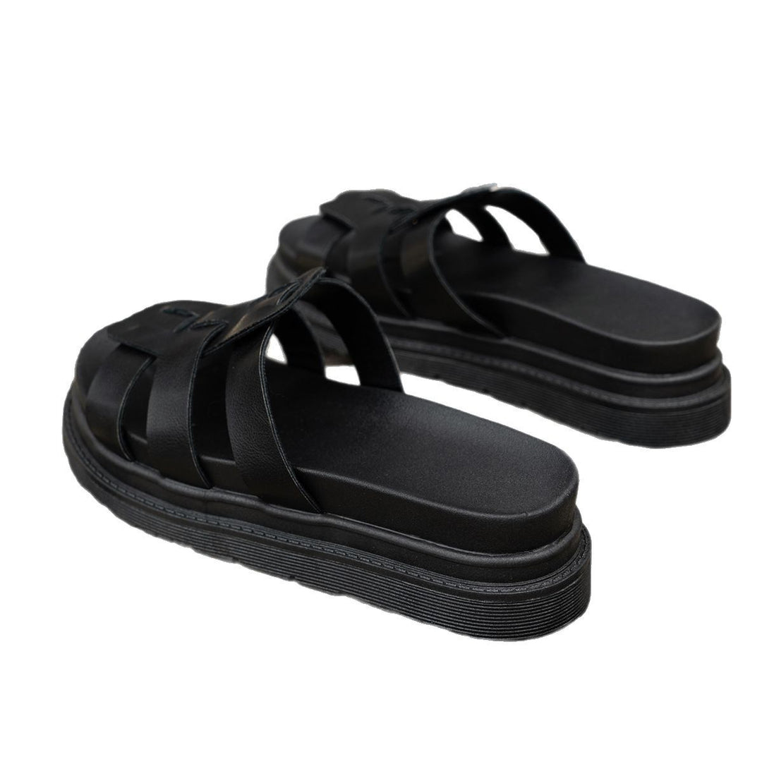 Comfortable slippers for ladies with trendy strap design Lune London