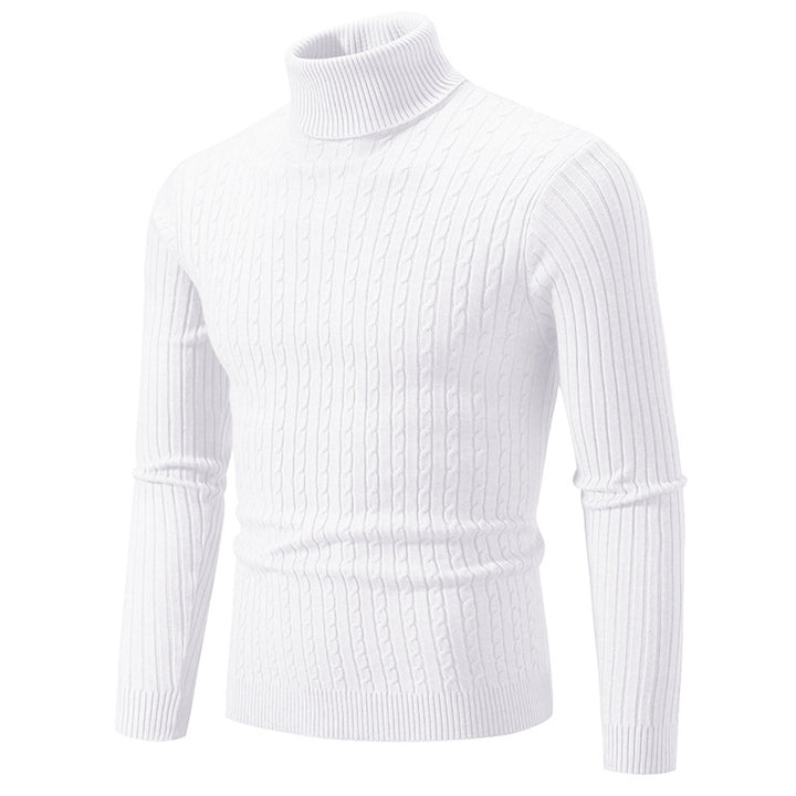 Elegant roll-neck sweater for men in fine knit Lune London