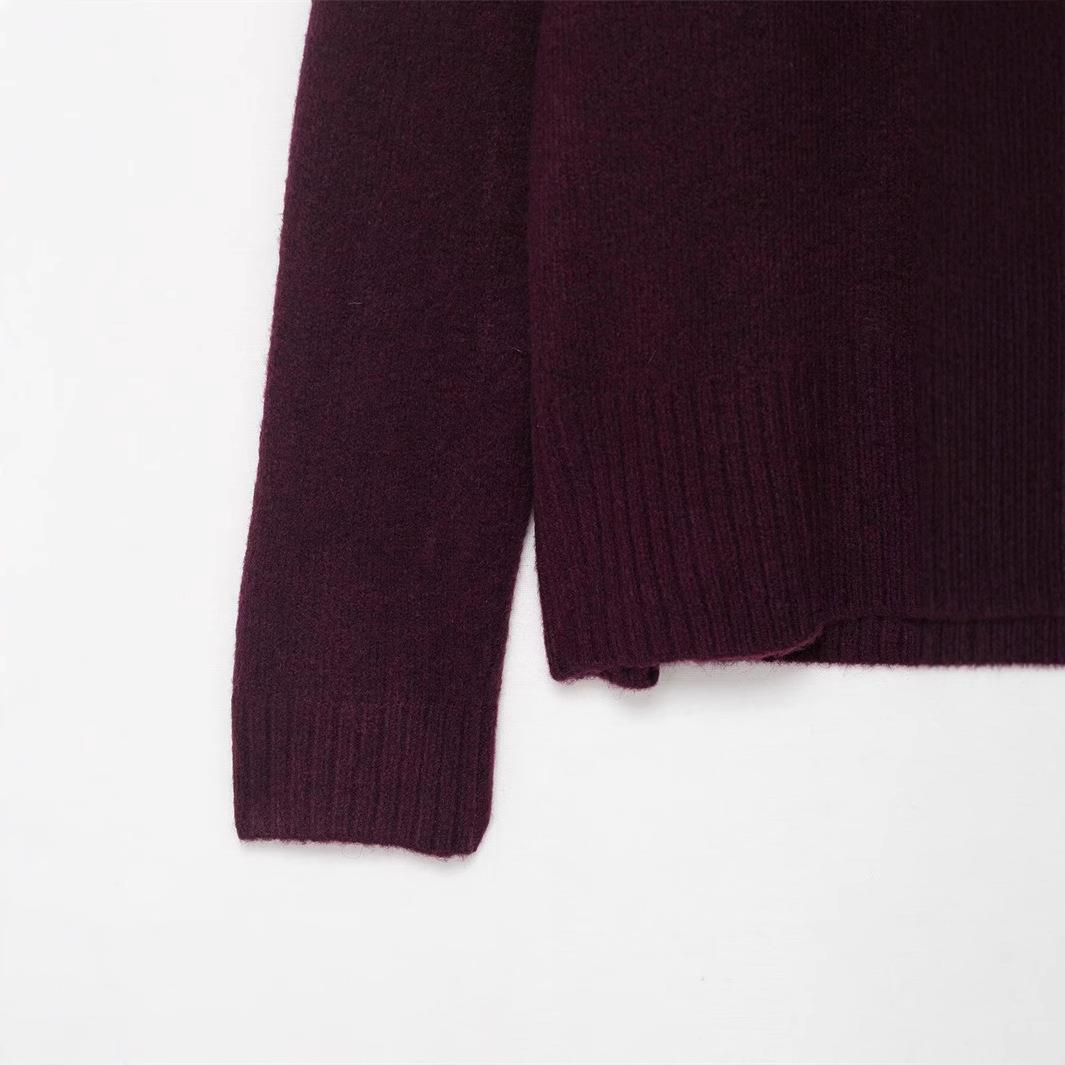 Lune London High Quality Cotton Blend V Neck Knit Sweater for Women