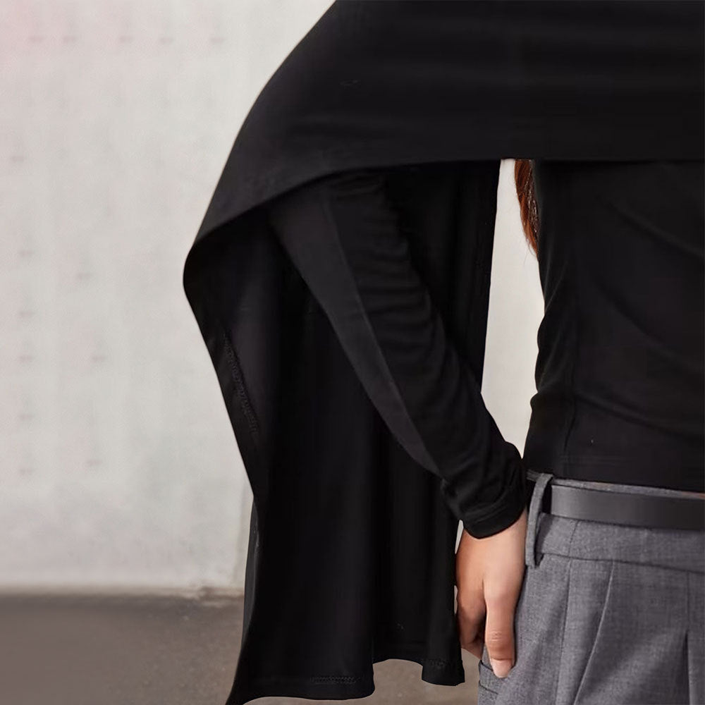 Elegant top for ladies with asymmetrical design and wide sleeves Chic & Stil