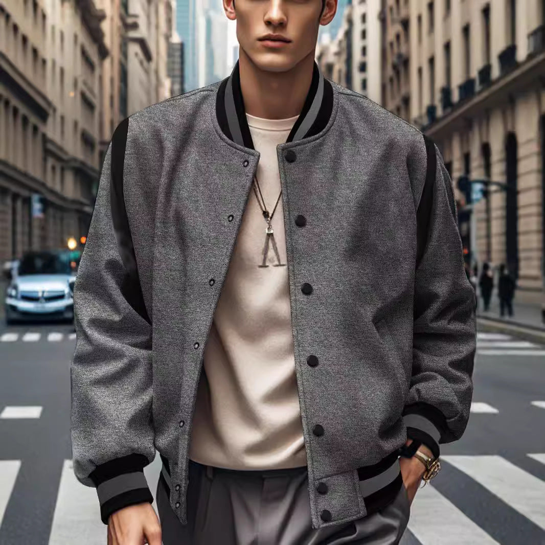 Sporty bomber jacket for men with modern contrasts and breathable materials Lune London