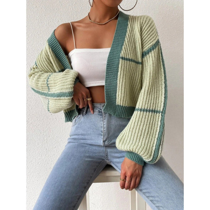 Ladies Large knitted cardigan with voluminous sleeves Lune London