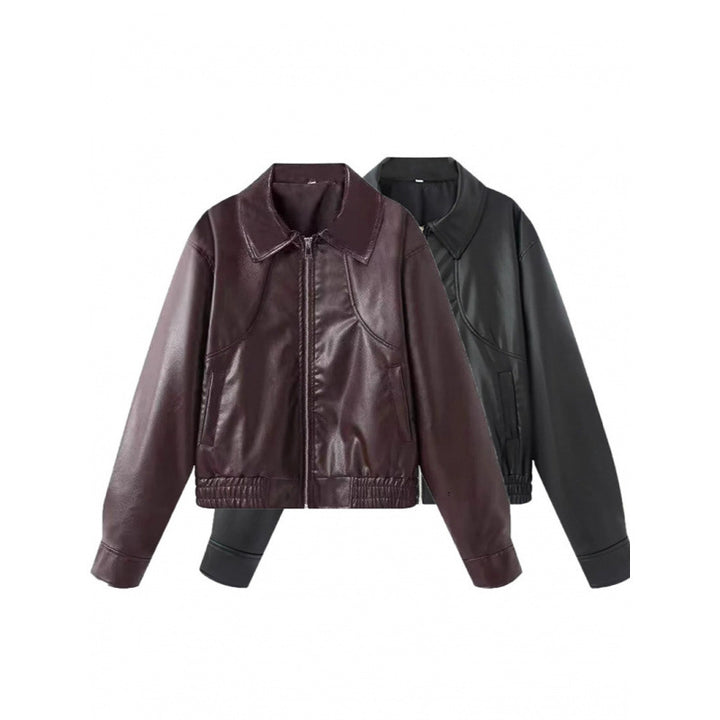 Fashion faux leather jacket for women with refined cut Lune London