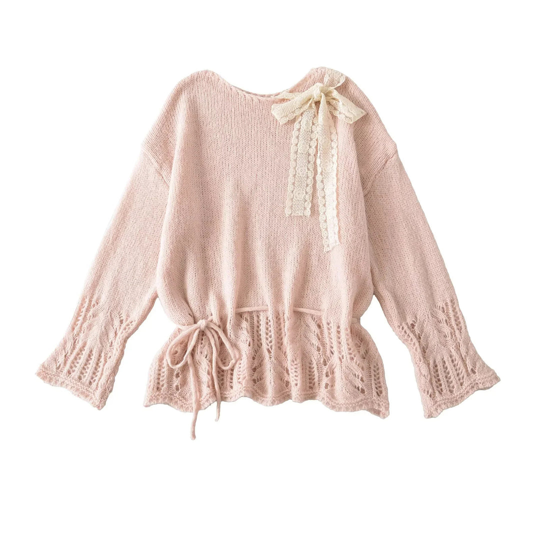 Stylish knitted top for women with elegant sophistication and chic ties and style