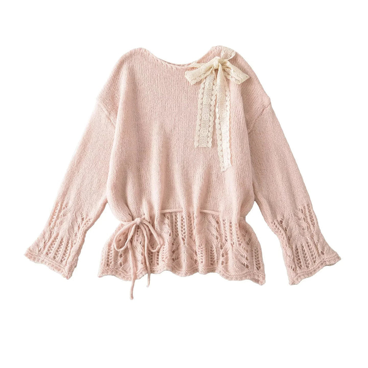Stylish knitted top for women with elegant sophistication and chic ties and style