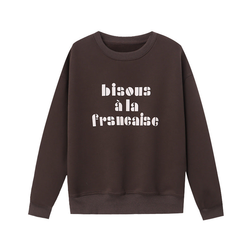 Ladies casual sweatshirt with creative lettering Chic & Stil