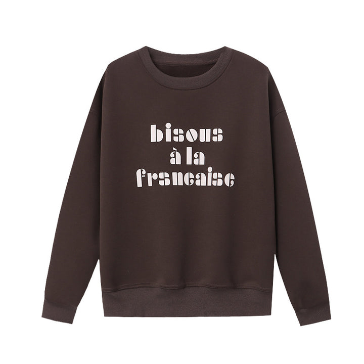 Ladies casual sweatshirt with creative lettering Chic & Stil