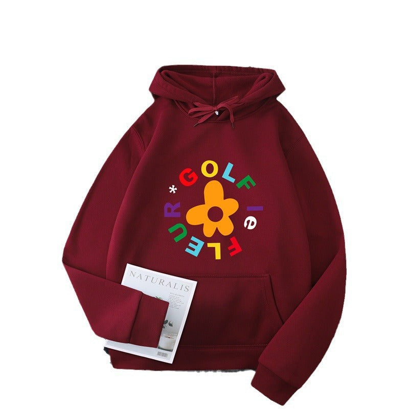 Women's hoodie with creative floral graphic design and comfortable fit Lune London