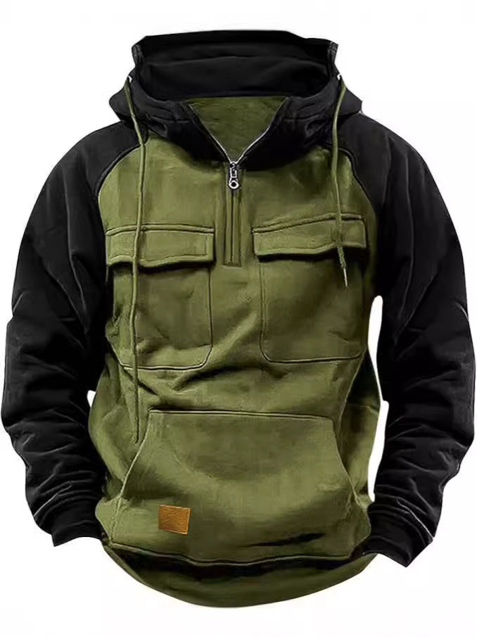 Functional hooded jacket for men with practical pockets Lune London