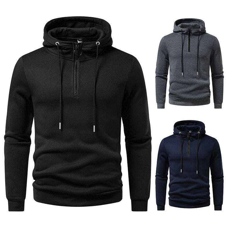 Men's hooded tops with modern zipper closure and breathable material Lune London