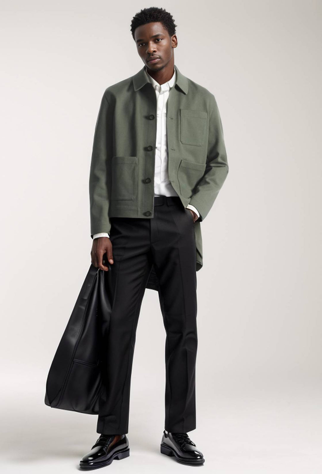 Trendy men's jacket with applied pockets and high-quality material Lune London