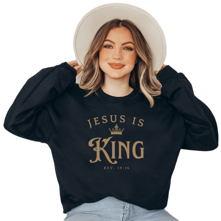 Sweatshirt pour femmes avec lettrage inspirant et coupe ample Chic & Stil