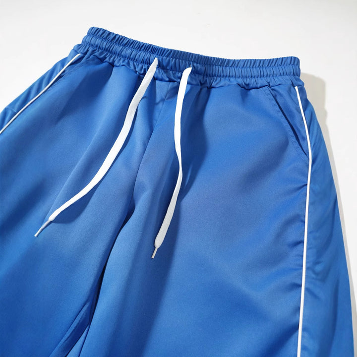 Lune London men's athletic leisure pants with side piping