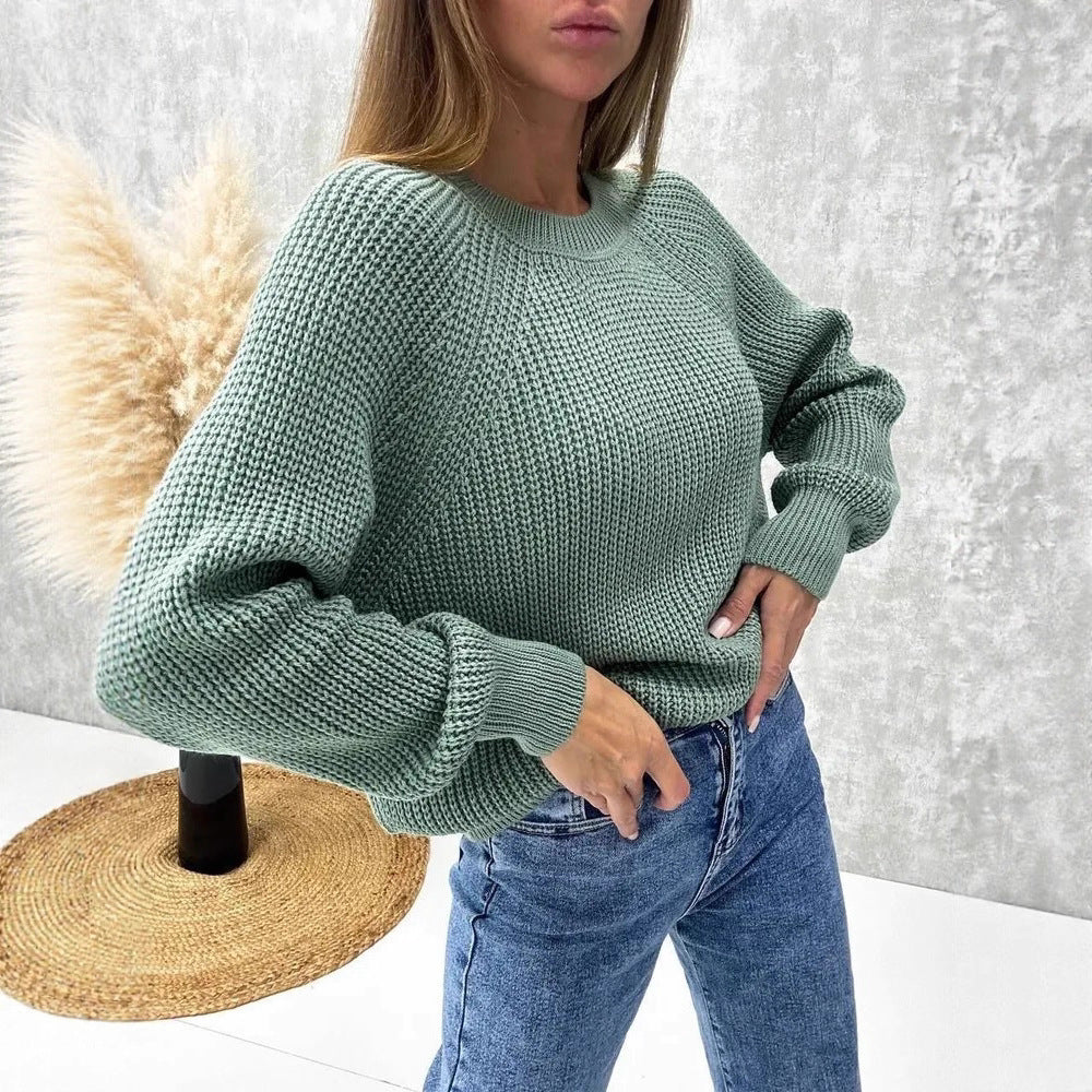 Women's sweater with a loose knit structure and a casual fit Lune London