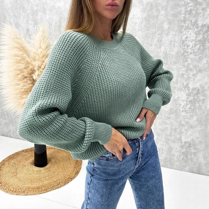 Women's sweater with a loose knit structure and a casual fit Lune London